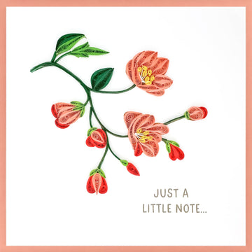 Pink Branch Greeting Card